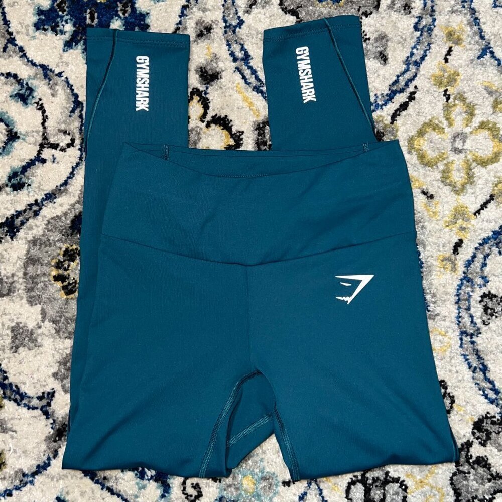 Gymshark Speed Leggings Teal Size XS - Picture 2 of 7